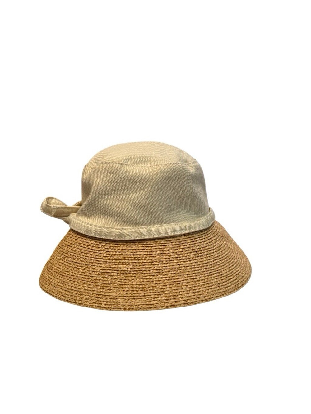 Helen Kaminski Australia Women’s Raffia Cotton Bucket Cloche Sun Hat One Size